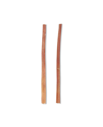 12 inch Thin Bully Stick, healthy dog chew, Made in USA