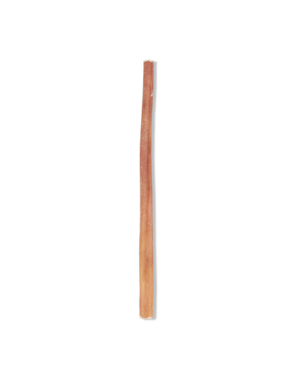High-protein 12 inch Thin Bully Stick, premium dog treat Made in USA